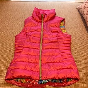 Lily pink puffy vest size M
